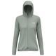 Salewa - Women's Puez Waffle Hybrid PL Hooded Jacket - Fleecejacke Gr 34 grau