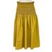 J. Crew Skirts | J. Crew Skirt Women's M Medium Yellowish Brown Midi Smocked Waist | Color: Brown/Yellow | Size: M