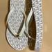 Michael Kors Shoes | Michael Kors Mk Flipflop -Vanilla | Color: Cream | Size: Various