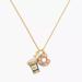 Kate Spade Jewelry | Kate Spade Coffee Break Donut & Coffee Charm Pendant Necklace, Yellow Gold Nwt | Color: Gold/Pink | Size: Os