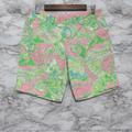 Lilly Pulitzer Shorts | Lilly Pulitzer Avenue Shorts 9 Inch Size 6 Pink And Green | Color: Green/Pink | Size: 6