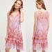 Anthropologie Dresses | Anthropologie Wisteria Silk Dress 171 | Color: Purple/Red | Size: Xs