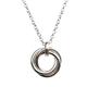 ANTOMUS® HANDMADE MINI RUSSIAN RING NECKLACE ADJUSTABLE NECKLACE STRONG(2mm Gauge) "THREE CHAINS IN ONE" 20"-22"-24"