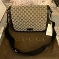 Gucci Bags | Gucci Nwt Original Gg Canvas Messenger Large Bag Unisex. New With Dust Bag! | Color: Brown/Tan | Size: Os