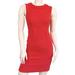 Kate Spade Dresses | Kate Spade Soft Red Woven Cotton Raw Edge Sleeveless Sheath Mini Dress | Color: Red | Size: 0