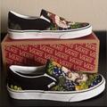 Vans Shoes | "Fruit Skull" Classic Slip On Vans | Color: Black/Red | Size: 9