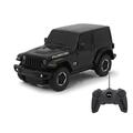JAMARA 405196 Jeep Wrangler JL 1:24 27 MHz-Officially Licensed, 1 Hour Driving time at Approx. 9 km/h, Perfectly replicated Details, Workmanship, Black