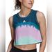 Adidas Tops | Adidas X Farm Rio Tie Dye Women’s Tank Top Size Small Cropped Sleeveless Casual | Color: Green/Pink | Size: S