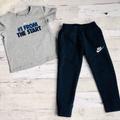 Nike Matching Sets | Nike Bundle- Nike Jogger Pants & Nike T-Shirt | Color: Black/Blue | Size: Shirt- 2t, Pants/Joggers- 3t