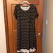 Lularoe Dresses | Lularoe Soft & Stretchy Carly Dress Nwot | Color: Black/Gold/White | Size: Xl