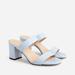 J. Crew Shoes | J Crew Women's Lucie Double Strap Block Heel Sandals Size 7 Bh396 | Color: Blue | Size: 7