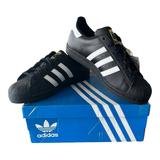Adidas Shoes | Adidas Superstar J Youth Big Kids Unisex Superstar Shoes Size 6 Black Ef5398 | Color: Black/White | Size: Unisex 6