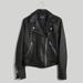 Madewell Jackets & Coats | Madewell Women’s Washed Leather Motorcycle Jacket | Color: Black | Size: M