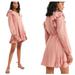 Free People Dresses | Free People Isabella Mini Dress Boho Pink Size 10 | Color: Pink | Size: 10