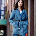 Free People Jackets & Coats | Free People Chambray Quilted Jacket | Color: Blue | Size: Xs