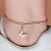 Urban Outfitters Jewelry | 3/$30 Butterfly Chain Anklet | Color: Gold | Size: Os