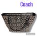 Coach Bags | Euc+ Coach Peyton Signature Zip Top Large Tote Shoulder Bag | Color: Black/Tan | Size: 12”H X 11”L X 4.5”D