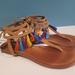 Jessica Simpson Shoes | Jessica Simpson Women's Kamel Dress Sandal, Size 10, Colorful Tassels | Color: Blue/Tan | Size: 10