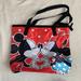 Disney Bags | Disney Mickey & Minnie Mouse Kissing Red Black White Polka Dot Tote Bag | Color: Black/Red/White | Size: Os