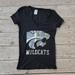 Pink Victoria's Secret Tops | Black & Silver Sequin Victoria's Secret Pink K-State Wildcats V-Neck Size Small | Color: Black/Silver | Size: S