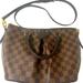 Louis Vuitton Bags | Louis Vuitton Damier Ebene Siena Mm Satchel Great Condition Authentic | Color: Brown/Gold/Red | Size: Os