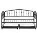 Curved Backrest Daybed Metal Platform Bed w/ 2 Drawers & Wheels,Twin