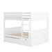 Full Over Full Bunk Bed With Twin Size Trundle,White