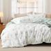 Duvet Cover King Size , Reversible Floral Duvet Cover Set with Zipper Closure