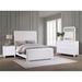 Coaster Furniture Anastasia 4-piece And 5-piece Boucle Upholstered Bedroom Set Pearl White and Beige