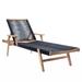 Patio Sunlounger, Sunbed for Backyard Poolside Porch Balcony Lawn, Acacia Wood and Rope