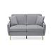 74.41 Inch Velvet Sofa Bed Small Lounger Sofa With Separate Adjustment Backrest 2-Seat Tufted Couch
