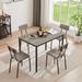 Dining Table Set 5-Piece Dining Chair with Backrest, Industrial style, 43.31''L x 27.56''W x 30.32''H