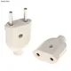 2 Pin EU Plug Male Female electronic Connector Socket Wiring Power Extension Wholesale