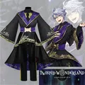 Game Twisted Wonderland Cosplay Costume Riddle Black Fancy Dress Women Men Uniform Outfit Party