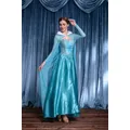 Frozen Elsa Fairy Tale Princess Long Skirt Dress Snow Queen Elsa Cos Costume Fairy Tale Costume