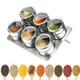 Magnetic Spice Jars with Spice Rack 304 Stainless Steel Spice Tins Spice Storage Jar Tins Pepper