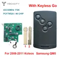 YOCASTY-Clé intelligente sans clé à 4 boutons 433.92MHz FSK PCF7952A 46 puce VA2 pour Renault