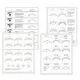 Bundle Beginner and Wispy Eye Shape Lash Map Charts School Practice Training for Fake Eyelashes