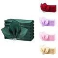 Satin Table Napkins 12inches Square Dinner Napkins Washable Table Napkins for Wedding Birthday