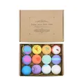 12Pcs/set Bath Bombs Bubble Ball Kit Essential Oil Bath Salts Skin Care Exfoliating Moisturizing