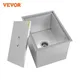 VEVOR 30L 33L 66L 104L 115L Drop in Ice Bin Wine Chiller Cooler Stainless Steel Handle Patio With