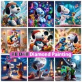 SnoAmendements et Disney Cartoon DIY Diamond Painting Kit complet de points de croix 5D Broderie