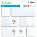 BSEED Zigbee-Interrupteurs d'éclairage tactiles 1 gang 2 gangs 3 gangs 1 voie 2 voies 3 voies