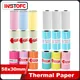 58mm Mini Adhesive Thermal Sticker Paper White Colorful Photo Paper for Peripage A6 A8