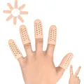 Gel Finger Cots Finger Protector Support Breathable Finger Sleeves for Trigger Finger Hand Eczema