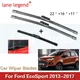For Ford EcoSport 2013 2014 2015 2016 2017 Front Rear Wiper Blades Kit Cutter Window Boneless