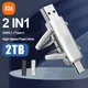 Xiaomi 2 en 1 USB Pen Drive 2 To 1 To 128 Go USB 3.1 TYPE-C Flash Drives OTG Mobile Téléphone Memory