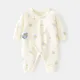 Lawadka 0-6Month Newborn Baby Girl Boy Romper Cotton Solid Soft Infant Jumpsuit Casual Print Clothes