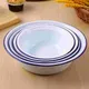 Enamel Bowl Retro Bowls Round Beading Tray Small Rice Vintage Trash Can Large Plates Salad Headset