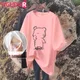 Maternity T-Shirt Prints Loose Nursing Tops Postpartum Casual Breast Feeding Clothes Short Sleeve